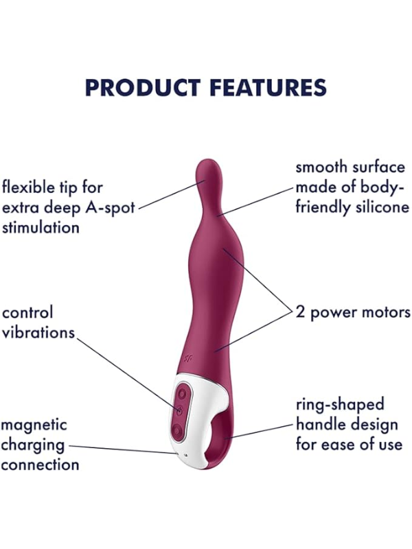 A-Mazing 1  A-Spot Vibrator by Satisfyer Berry from Nice 'n' Naughty