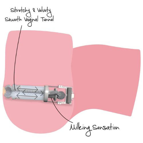 Bangers Tight Milking Pussy Masturbator Light Skin Tone from Nice 'n' Naughty