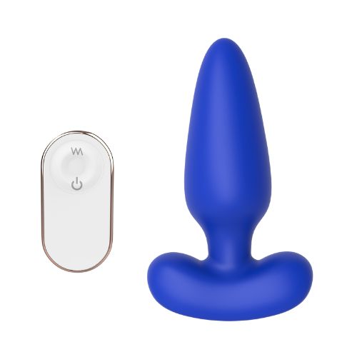 Cheeky Love Remote Anal Plug Blue Silicone from Nice 'n' Naughty