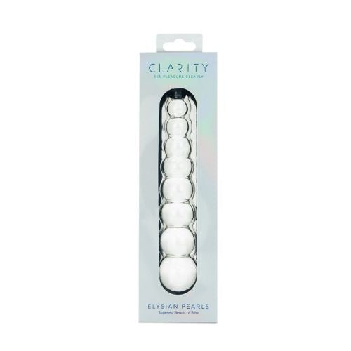 Clarity Elysian Pearls Glass Dildo from Nice 'n' Naughty