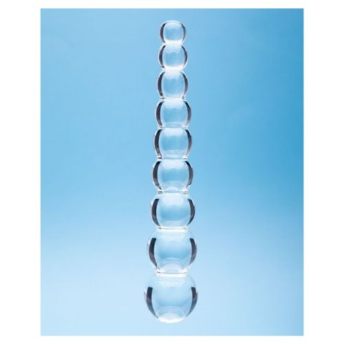 Clarity Elysian Pearls Glass Dildo from Nice 'n' Naughty