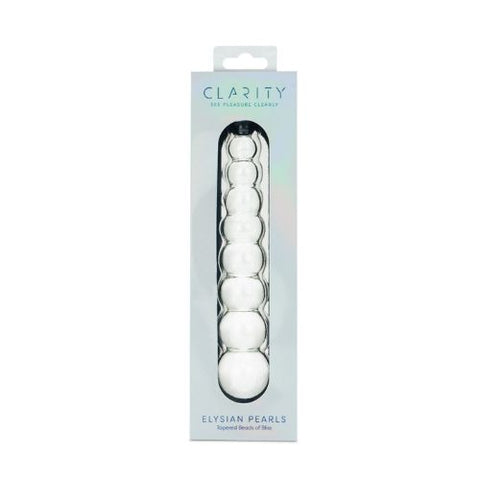 Clarity Elysian Pearls Glass Dildo from Nice 'n' Naughty