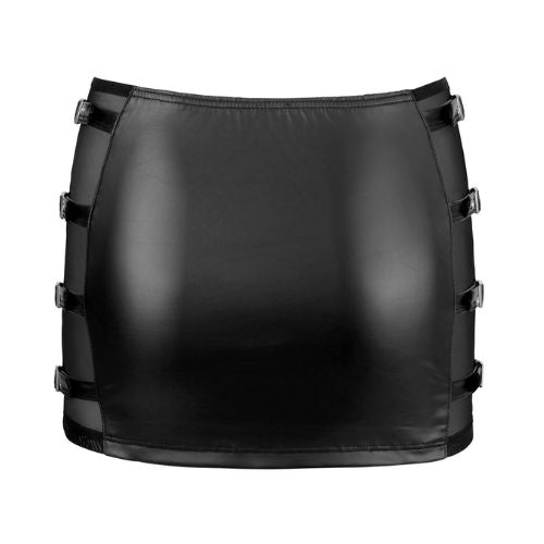 Cottelli Party - Mini Skirt w Buckles Black from Nice 'n' Naughty