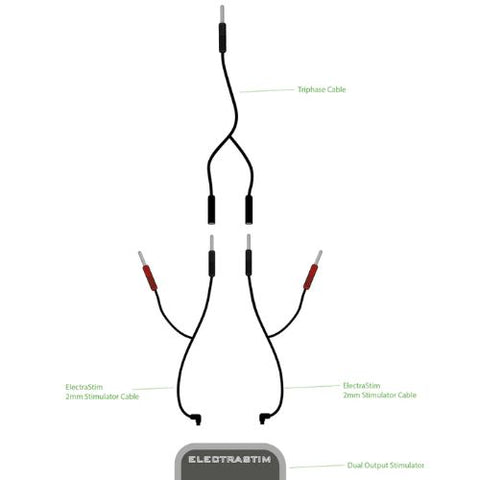 ElectraStim Tri Phase Combiner Cable from Nice 'n' Naughty