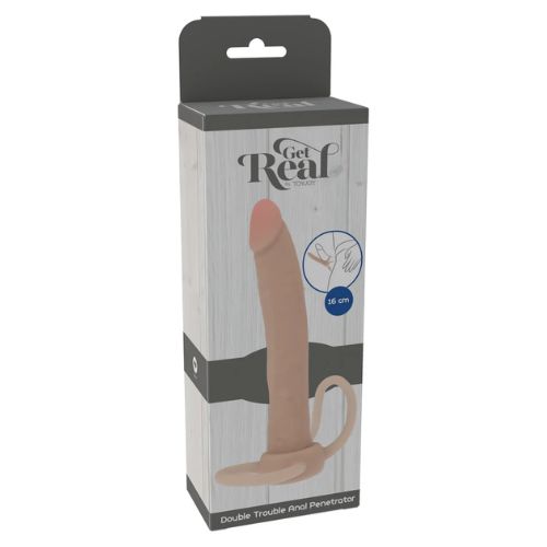 Get Real Double Trouble Dong Light Skin Tone from Nice 'n' Naughty