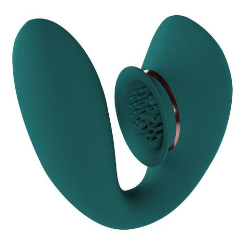 Innovation Twitch 3 Vibrator w Suction Forest Green from Nice 'n' Naughty