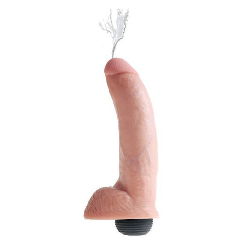 King Cock Squirting Cock 9" Dildo Light Skin Tone from Nice 'n' Naughty