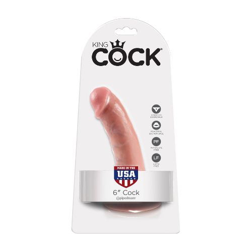 King Cock 6" Dildo Light Skin Tone from Nice 'n' Naughty