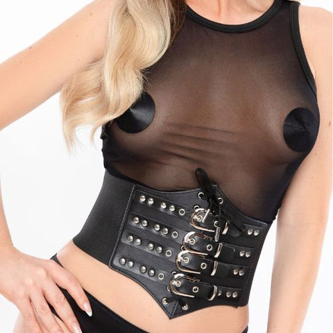 Kinky Diva Buckled Front Waist Cincher from Nice 'n' Naughty