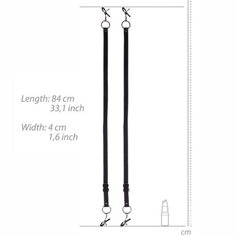 Labia Spreader with Clamps Black from Nice 'n' Naughty