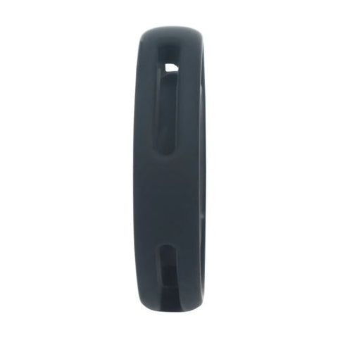 Levelz Classic Grooved Silicone Cock and Bal lRing Black from Nice 'n' Naughty