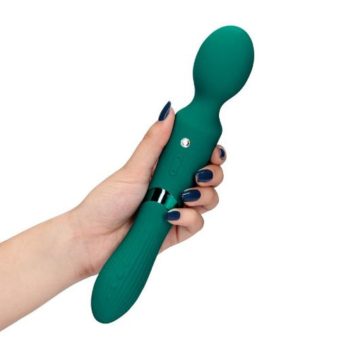 Loveline Double-Sided Vibrating Wand Green Gable from Nice 'n' Naughty