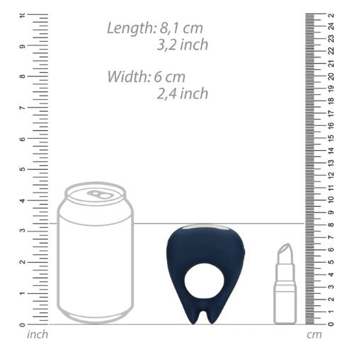 Loveline Pointed Vibrating Cock Ring Baltic Blue from Nice 'n' Naughty