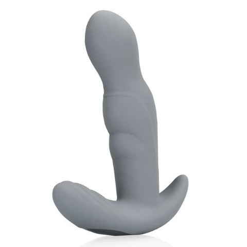 Loveline Rotating Prostate Stimulator w Remote Gotham Grey from Nice 'n' Naughty