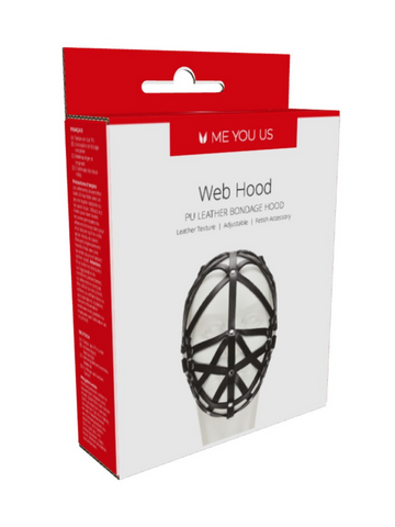 Me You Us Black Web Hood Mask from Nice 'n' Naughty