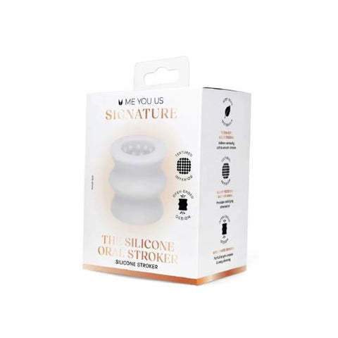Me You Us Signature The Silicone Oral Stroker Clear from Nice 'n' Naughty