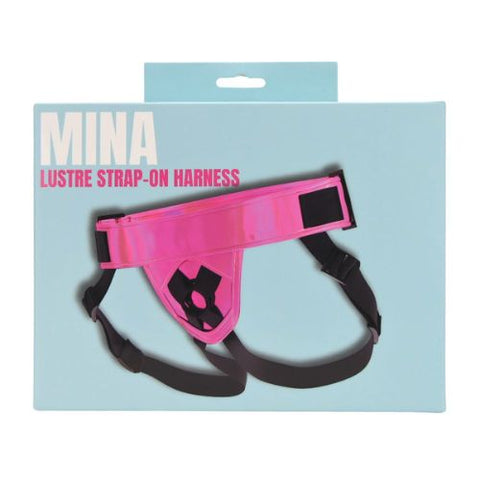 Mina Lustre Strap-On Harness Pink from Nice 'n' Naughty