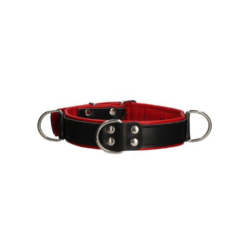 Ouch! Deluxe Bondage Collar - Black from Nice 'n' Naughty