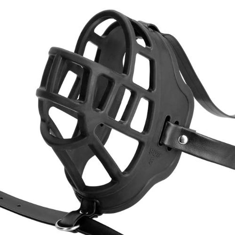 Ouch! Xtreme Muzzle with Removable Ball Gag Black from Nice 'n' Naughty