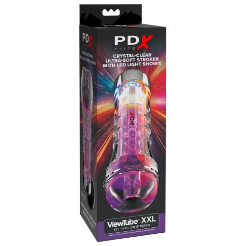 Pipedream Xtreme Elite ViewTube Plus XXL Masturbator Clear with LED from Nice 'n' Naughty