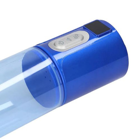 Pumped MaxLift 6 Function Suction Masturbator Pump Metallic Blue from Nice 'n' Naughty