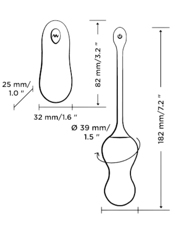 Romp Cello Remote Vibrating G-Spot Egg from Nice 'n' Naughty