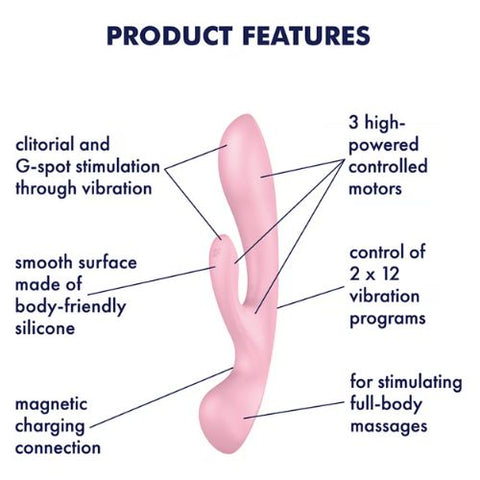 Satisfyer Triple Oh Pink from Nice 'n' Naughty