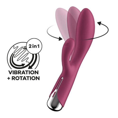 Spinning Rabbit 1 by Satisfyer Burgandy from Nice 'n' Naughty