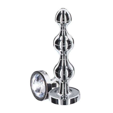 ToyJoy Anal Play Diamond Star Beads Silver from Nice 'n' Naughty