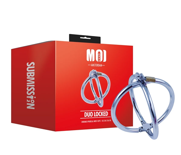 MOI Duo Locked Chromed Spherical Wrist Cuffs