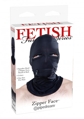 Fetish Fantasy Zipper Face Hood