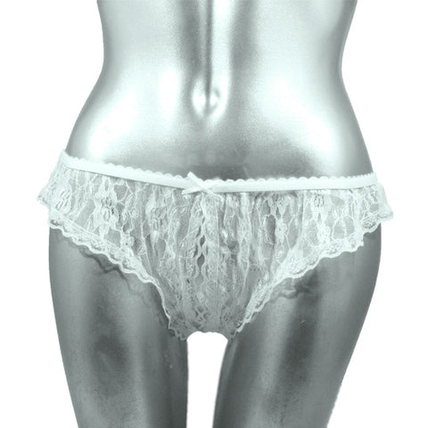 Classified Crotchless Lace Briefs