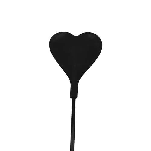 Bound To Please Silicone Heart Shaped Crop With Feather Tickler